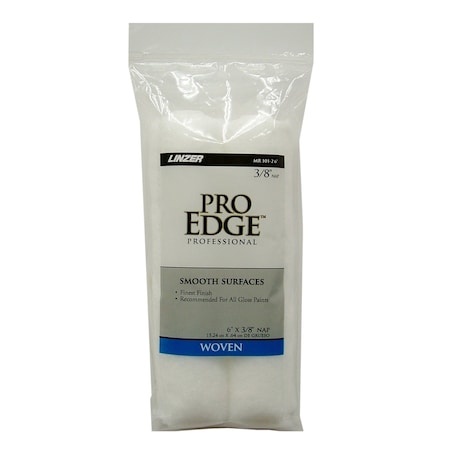 Linzer Linzer Pro Edge Woven 6 in. W X 3/8 in. Mini Paint Roller Cover 2 pk MR101-2 0600